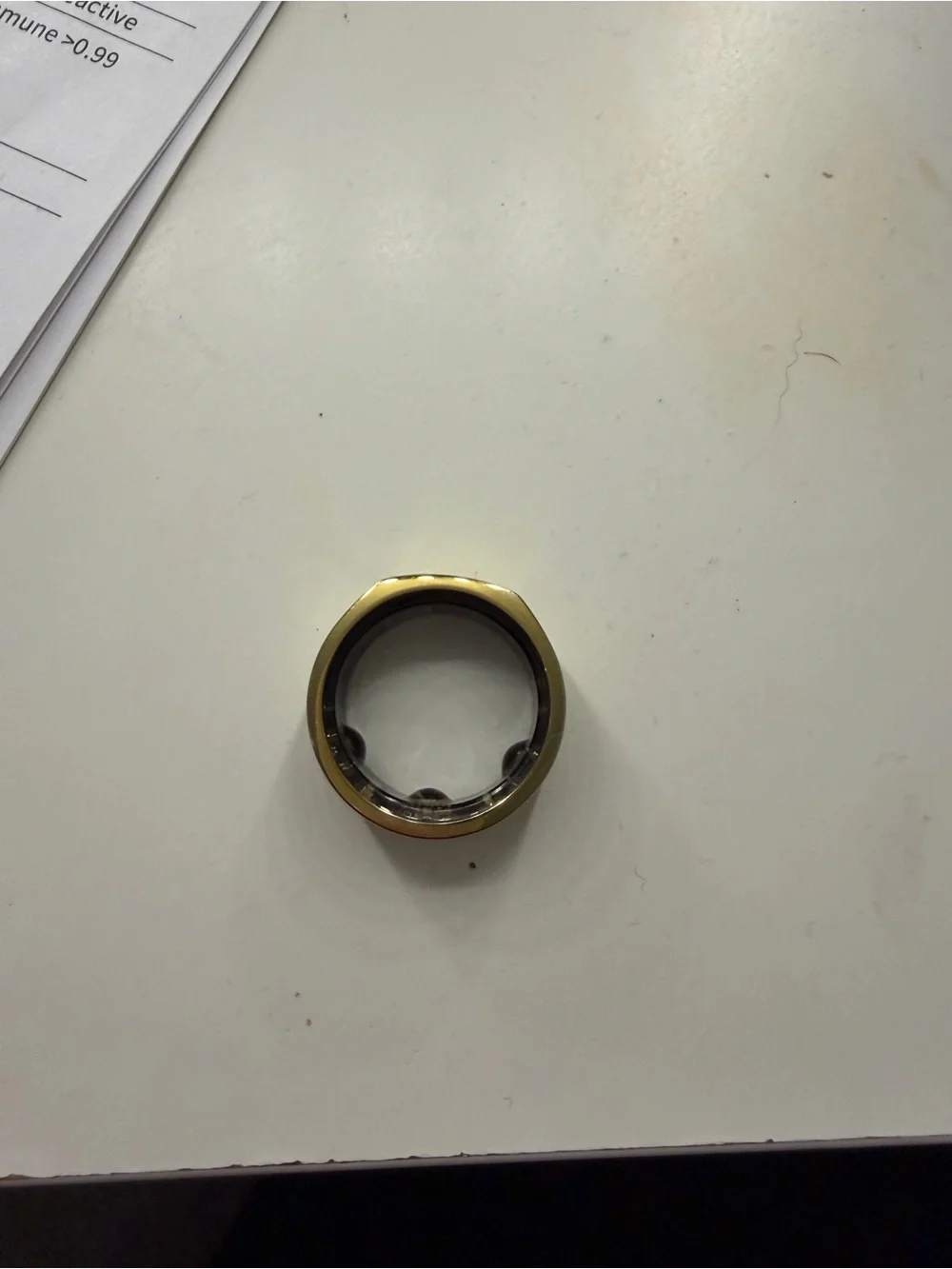Oura Gold and Black Smart Ring